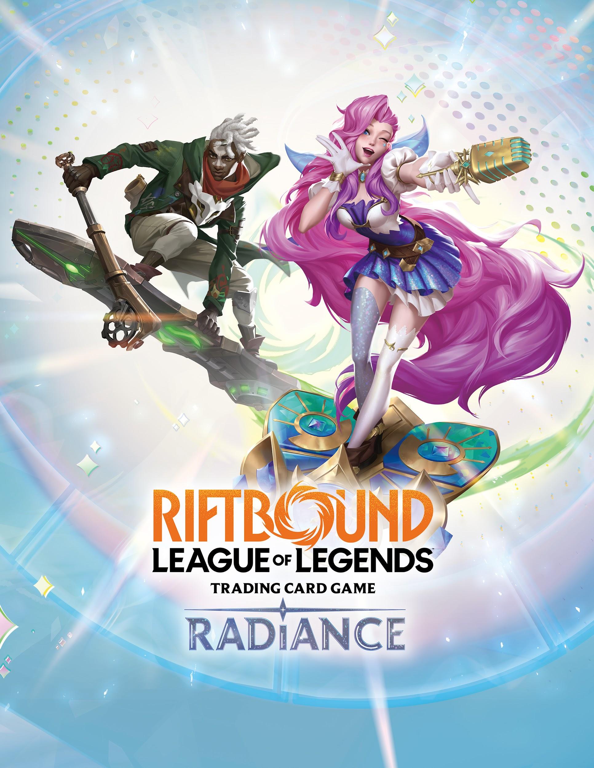 Riftbound: Radiance key art featuring Ekko and Seraphine